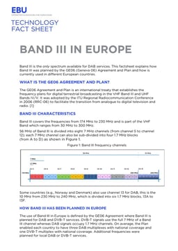 Use of Band III