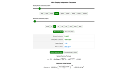 EBU R 167 Calc HLG Display Calculator