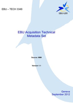 EBU Acquisition Technical Metadata Set