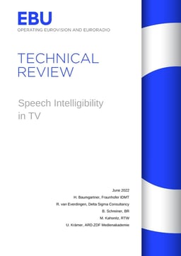 Tech Review 2022 Speech Intelligibility In Television