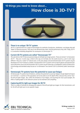 10 things you need to know about: 3D TV