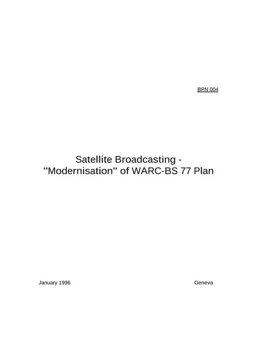 Satellite Broadcasting -