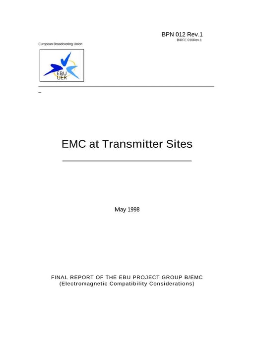 EMC at Transmitter Sites