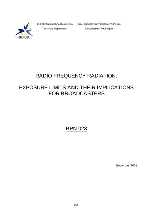 Exposure Limits and their Implications for Broadcasters