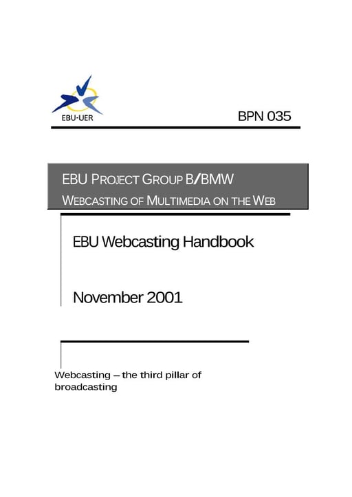EBU Webcasting Handbook