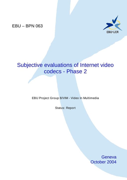 Subjective evaluations of commercial Internet codecs - Phase 2