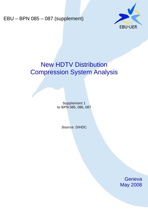New HDTV Distribution Compression System Analysis