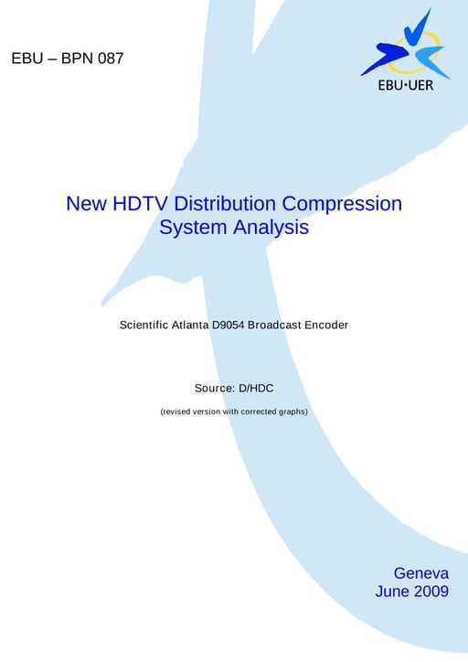 System Analysis SCIENTIFIC ATLANTA D9054 Broadcast Encoder