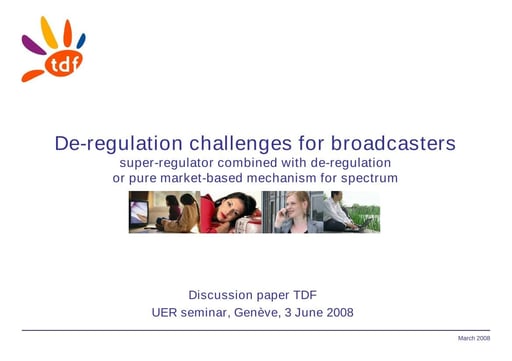 De-regulation challenges for broadcasters