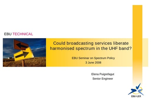 Could broadcasting services liberate spectrum in the UHF band?
