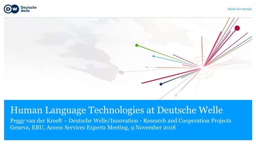 Language technologies for media monitoring and automated subtitling
