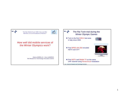 How well did mobile services of the Winter Olympics work?