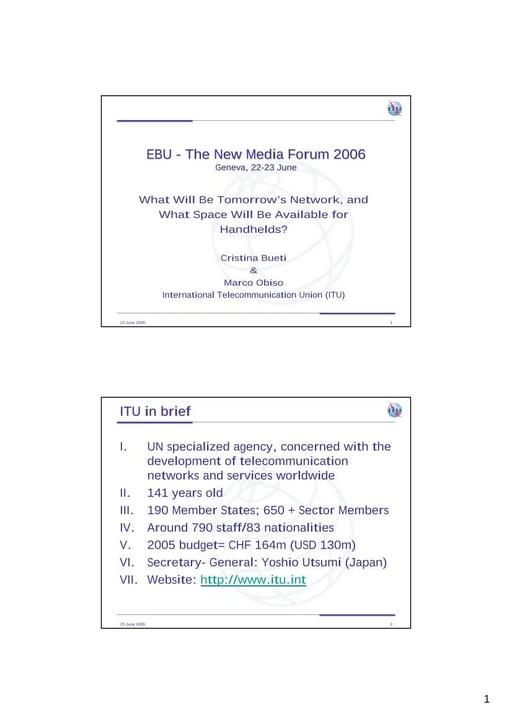 Tomorrow's network and what space will be available for handhelds?