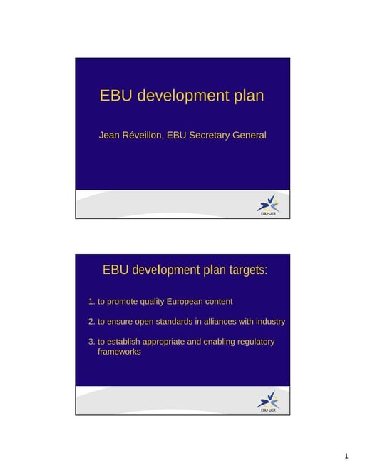 EBU Development Plan