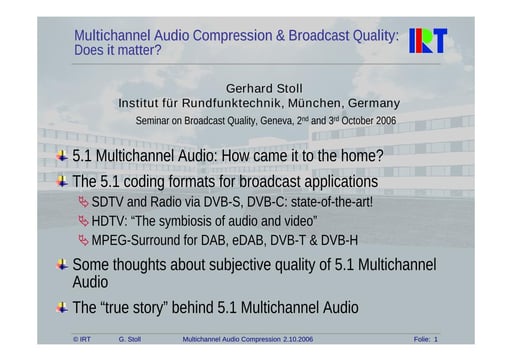 Multichannel audio compression