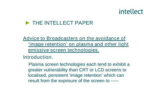 Advice to broadcasters