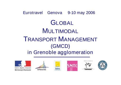 GLOBAL MULTIMODAL TRANSPORT MANAGEMENT (GMCD)