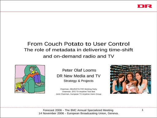 The role of Metadata in delivering time-shift and on-demand radio & TV