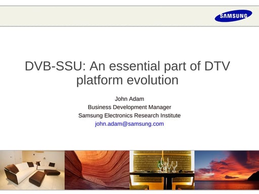 DVB-SSU: An Essential part of DTV Platform Evolution
