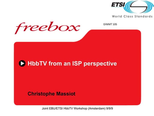 HbbTV from an ISP perspective