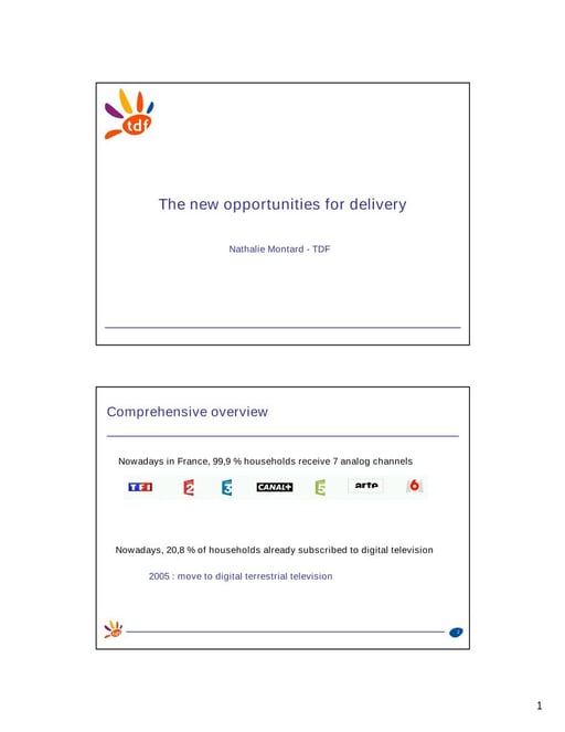 The new opportunities for delivery - part 1