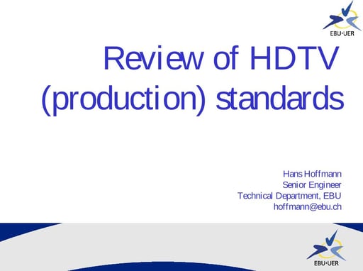 HDTV Status Report