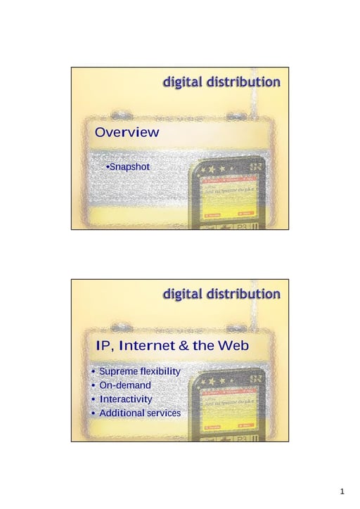 Overview of content delivery methods
