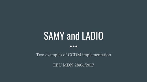 Presentation of SAMY and LADIO