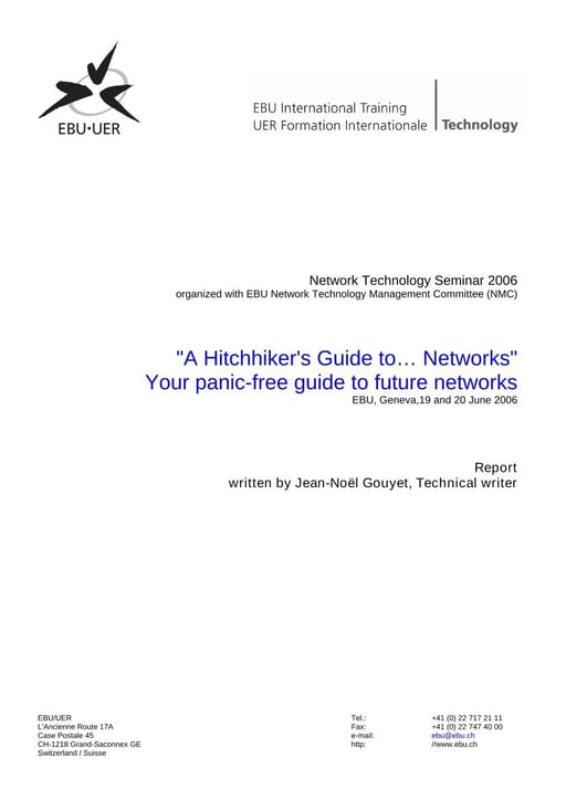 EBU Networks 2006 - Report