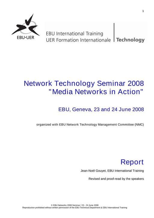 Media Networks in Action 2008 - report