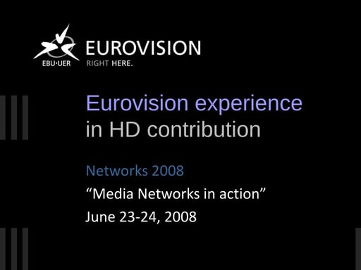 Eurovision Experience in HD Contribution