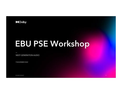 Dolby Introduction