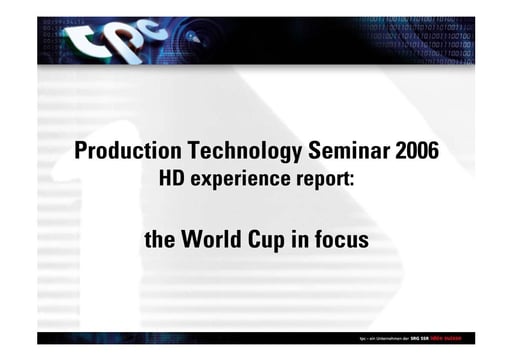 The World Cup in focus
