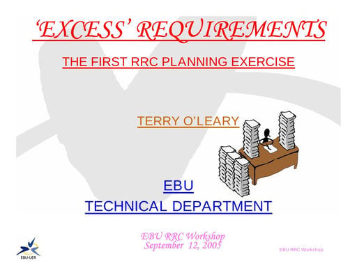 "Excessive" Requirements