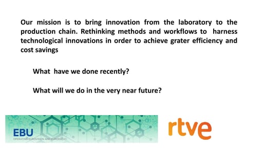 R&D and Innovation projects (RTVE)
