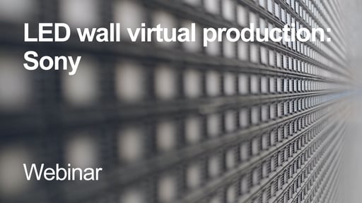 LED wall virtual production: Sony
