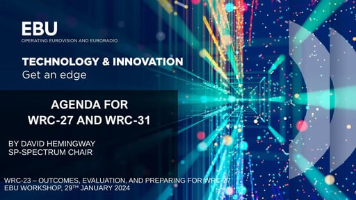 Overview of WRC-27/31 agenda items