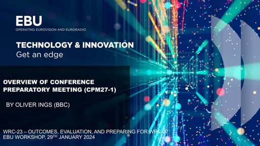 Follow up of the Conference Preparatory Meeting CPM27-1, 18-19 December 2023