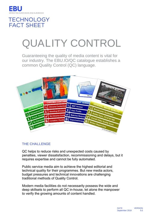 Quality Control (QC)