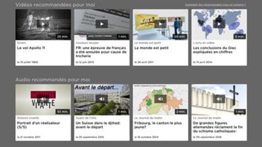EBU Recommendation System deployed on RTS website