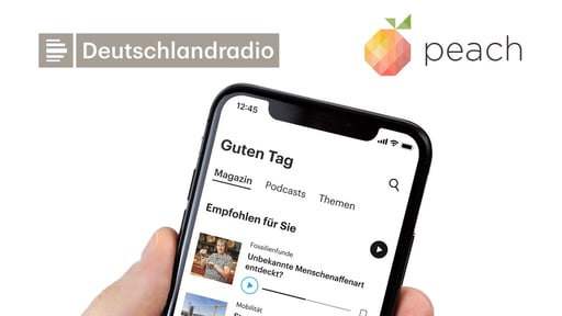 Deutschlandradio rolls out PEACH recommendations in its Deutschlandfunk app
