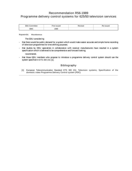 Programme delivery control systems for 625/50 television services