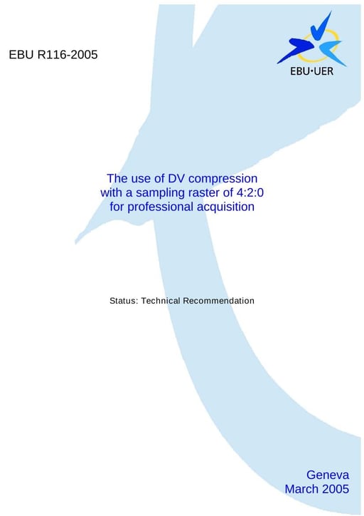 DV compression with a sampling raster of 4:2:0
