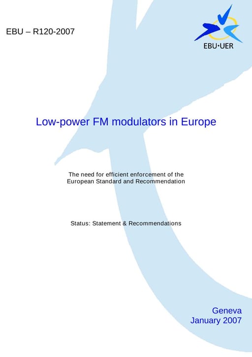 Low-power FM modulators in Europe