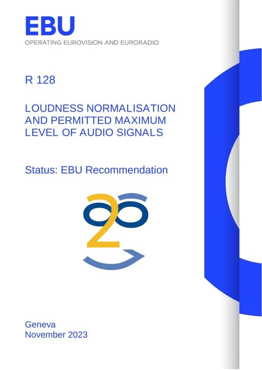 Loudness normalisation and permitted maximum level of audio signals