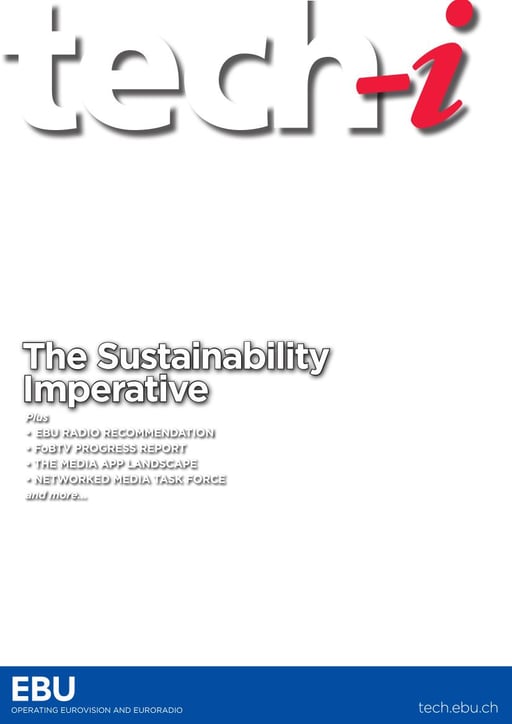 EBU tech-i magazine
