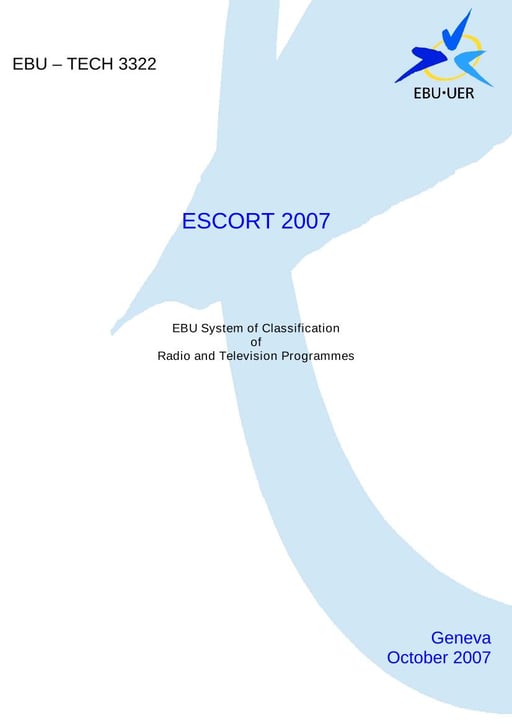 EBU System of Classification of Radio and Television Programmes
