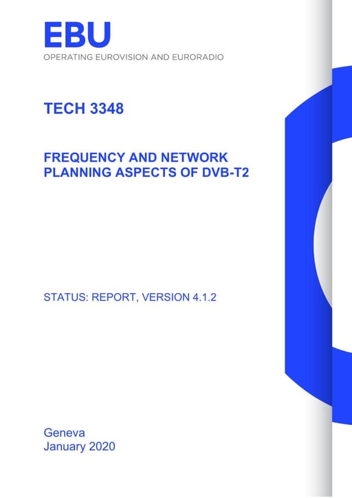 Frequency & Network Planning Aspects of DVB-T2
