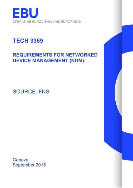 Requirements for Networked Device management (NDM)