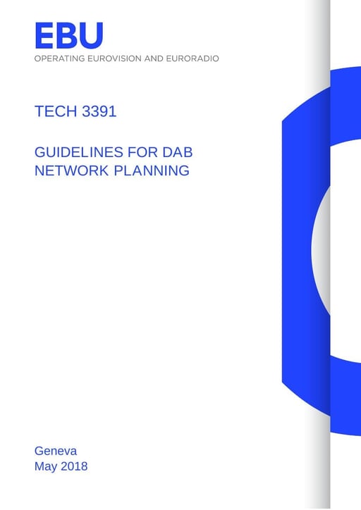 Guidelines for DAB network planning